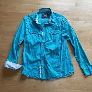 BKE Men's Long Sleeve Button Up